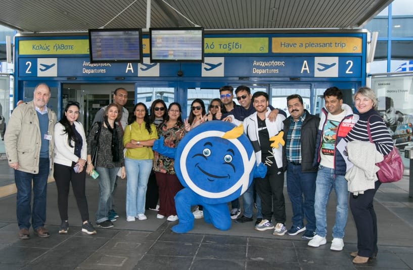 Το ταξίδι εξοικείωσης των Ινδών αντιπροσώπων πραγματοποιήθηκε από τον Διεθνή Αερολιμένα Αθηνών σε συνεργασία με το "This is Athens - Convention & Visitors Bureau" και χάρη στην ουσιαστική υποστήριξη της Gulf Air.
