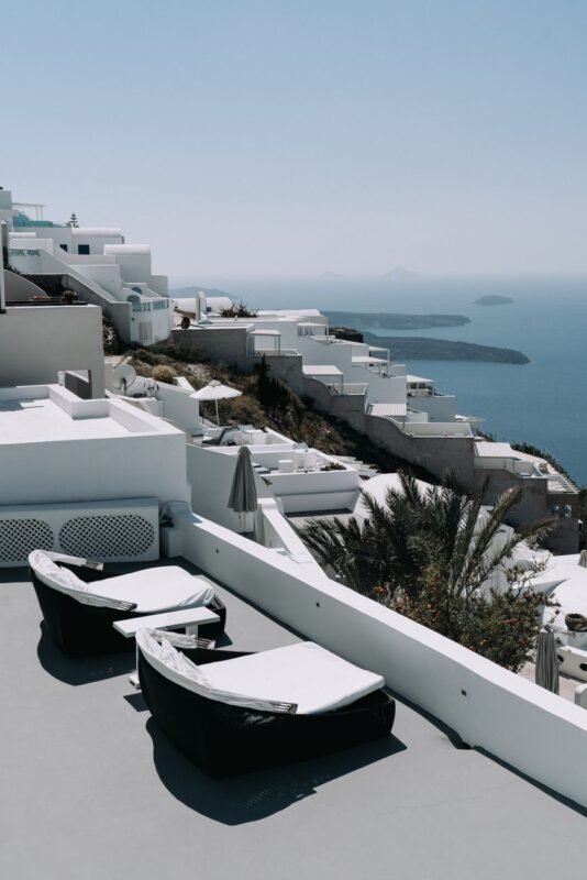 hotel on sea coastline